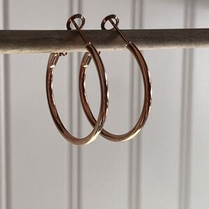 Rose Gold Hoop Earrings